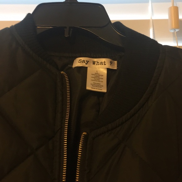 Black & Gold Bomber Jacket - Picture 5 of 5